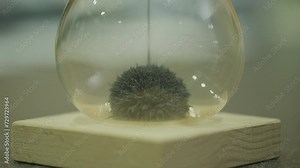 Macro close up video of sand timer running down Stock Video