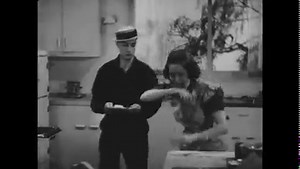 #MovieMonday The ice man cometh! Buster Keaton attempts to butter up Gloria Brewster…or is Barbara Brewster? in “Ditto,” 1937 a comedy playing yet again on the theme of twins. | Buster Keaton