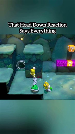 Koopa Watching Mario Abuse the System Using his Own Shell #mario #nintendo #retrogaming