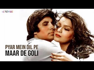 Pyar Mein Dil Pe Maar De Goli (Lyric Video) | Kishore Kumar, Asha Bhosle | Amitabh, Parveen | Mahaan