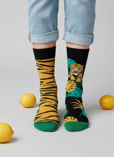 Wild Animal Socks Set – Tiger, Cheetah, Sloth, Set of 3 - Etsy
