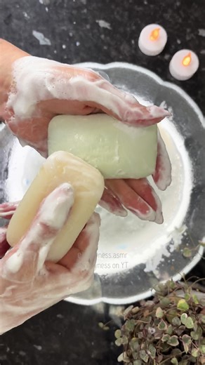 Breathe in. Slow down. Listen closely. #soapynessasmr #asmrsoap #soap #satisfying #asmrrelax
