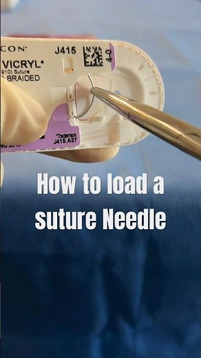 How to load a Suture Needle #shortsfeed #surgery #surgicaltechnologist #surgicaltech #scrub #sutures