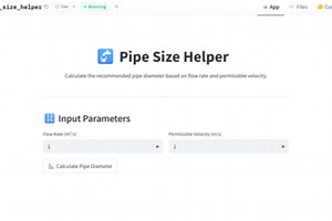 Pipe Size Helper