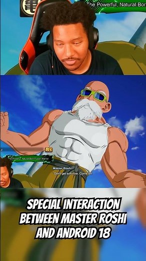 Android 18 Spicy Interaction with Master Roshi #sparkingzero #dragonball