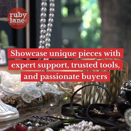 Join Vintage Jewelry Sellers on Ruby Lane! #vintagejewelry #sell #onlinebusiness #vintage