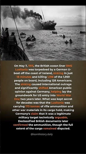 The Lusitania Was Secretly Carrying Ammunition — And Its Sinking Helped Start WWI