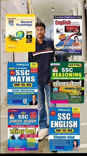 BEST 6 BOOKS TO PREPARE FOR SSC EXAMS 📚📚#ssc #ssccgl #chsl #cgl2024 #cgl #sscexam