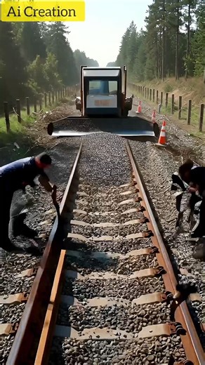Railway Track Restoration | Old Rusty Rail Track Rebuilding Process | Full Transformation Timelapse