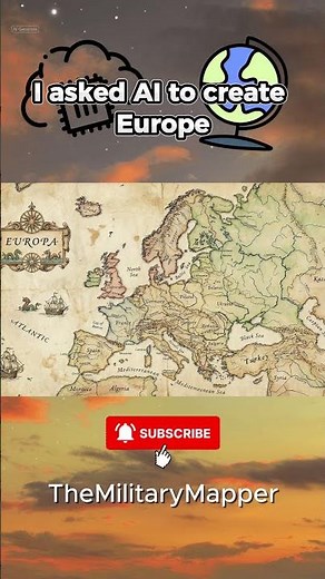 I asked AI to create me Europe! #europe #map #ai #shorts #trending #mapping #fyp #viral #mapper