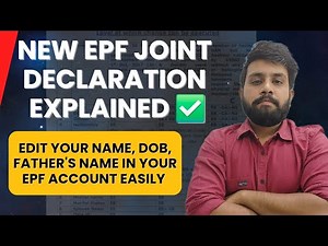 Epfo joint declaration form online 2025 process | epfo latest update 2025 #epfo #jointdeclaration