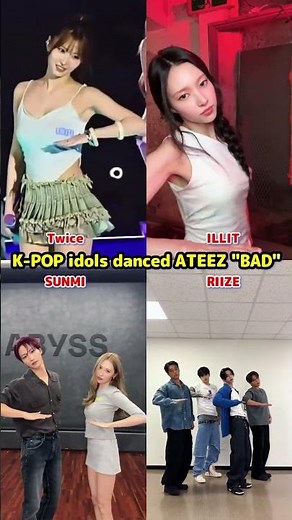 Twice Even Momo danced ATEEZ "BAD" at concert / Twice Momo x ILLIT Yunah x RIIZE x SUNMI