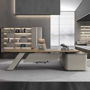 [Hot Item] Liyu Column Home Bureau Desk with Standing and Seating for Commercial Wood Furniture Height Adjustable Boss Computer Offices Table