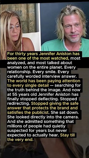 At 55 Jennifer Aniston Finally Admits What Everyone Suspected All Along — Nobody Prepared For This