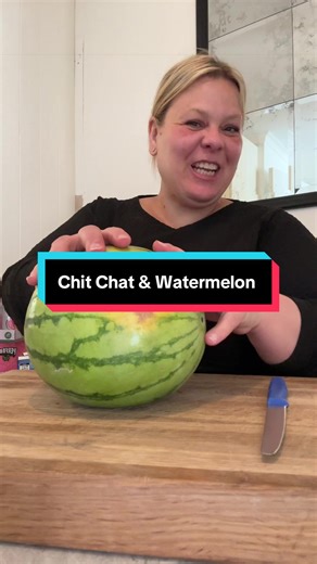 Enjoying Watermelon and Chatting