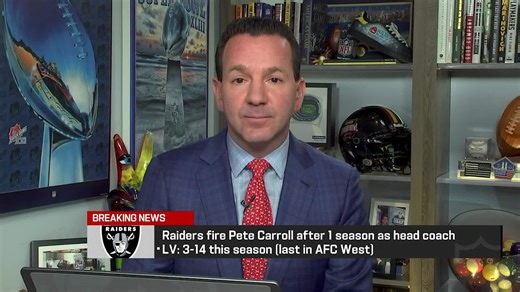 Rapoport: Raiders fire HC Pete Carroll after one season | 'Up To The Minute'