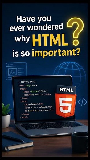 Why HTML Is Important for Every Web Developer 🚀#HTML #WebDevelopment #Coding #Programming #LearnHTML