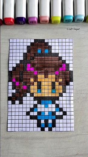 Cute Girl Pixel Art ideas ✍️ #sailor #art #drawing
