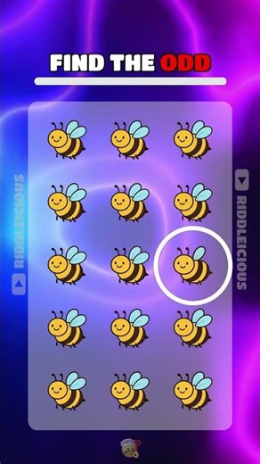 Can You Spot the Odd A Bumble Bee? FIND THE ODD! #shorts