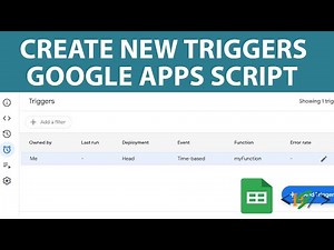 How to Create Trigger in Apps Script | Triggers