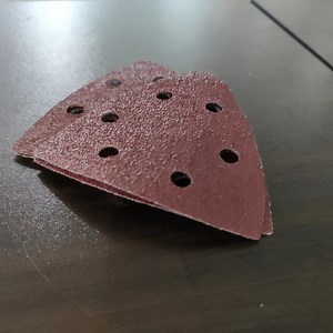 [Hot Item] Triangle Sandpaper 6 Holes Hook and Loop Polishing Tool Sanding Disc