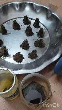 home made sambrani with dried flowers