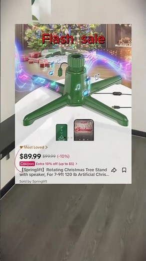 Spinning Christmas Tree Stand Review! #christmastree