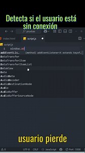 Detecta si el usuario está sin conexión con solo javascript #programacionweb #desarrolloweb #programadoresweb #html #javascript | Progamacion web
