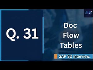 SAP SD Interview Q31 | Document Flow Tables in SAP SD | VBFA Table Explained