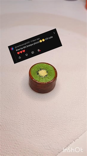 DIY 🥝KIWI trinket | Aesthetic trinket #pintresty #trinketdish #trendingshorts #diy #algorithm