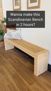 Anyone need a fancy new bench? Well all you need to make this one is a handful of 1x4s and some screws...it really is that easy! #therehablife #diy #diyproject #diyprojects #diyhome #easydiy #diybench #bench #furniture #furnituredesign #diyfurniture #hygge #hyggehome #hyggelife #hyggestyle #scandihome #scandinaviandesign #scandiboho #scandiinterior #scandi #scandinavianstyle #scandinavianhome #wooddesign #woodworkforall #woodworking #woodworker #home #homedecor | The Rehab Life