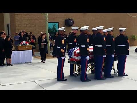 Gunny Ermey's funeral service