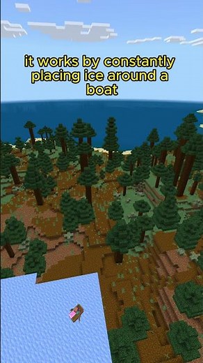EASY ice boat tracks, in VANILLA MINECRAFT. #minecraft #commands #coding #minecraftbedrock #games
