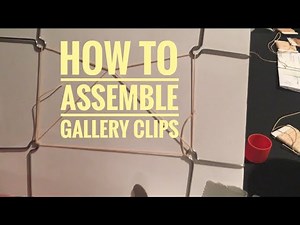 How to tie gallery clips - picture frame clips how to