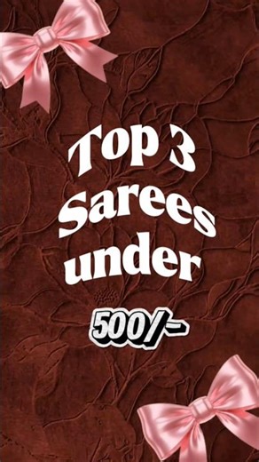 Cotton Sarees Under ₹500 😍Amazon fasion india #saree#amazonindia #amazondeals#womensfashion