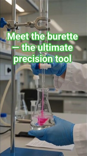 A burette is the precision tool every chemistry lab needs 🧪