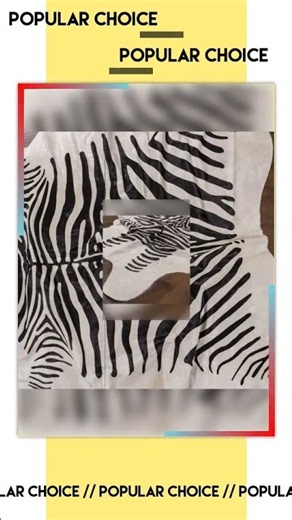 Zebra Africa Print Cowhide Rug
