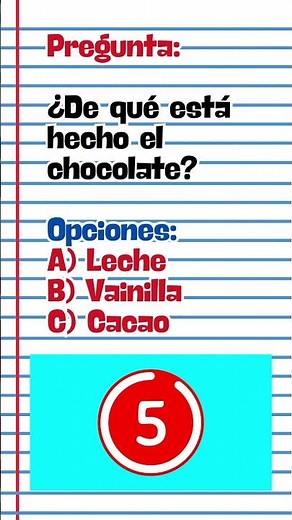 🍫 Pregunta | ¿De qué está hecho el chocolate? 😋