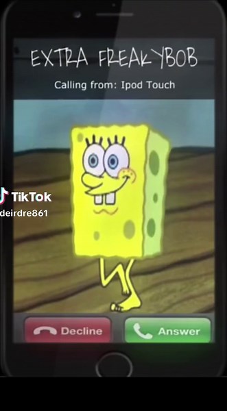 Strange Call from Freakbob - Spongebob Funny Ringing Phone Trend