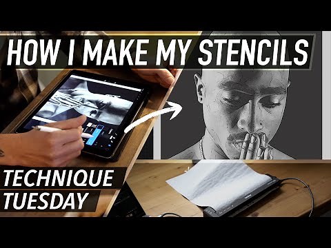 How I Make Stencils for photorealism | tattoo stencils for portraits
