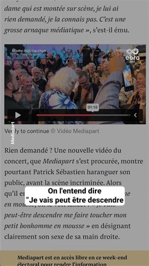 Exhibition sexuelle : Une nouvelle vidéo de Mediapart met à mal la défense de Patrick Sébastien