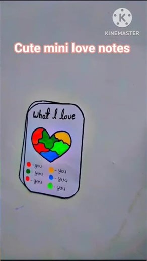Cute Love Notes#art tutorial#shorts #diy