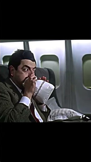 Mr. Bean's Iconic Airplane Disaster Scene