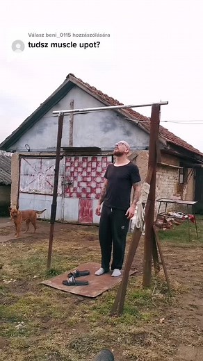 Pull-Up Strength Challenge in Rustic Outdoor Setting