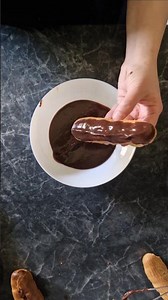 🍫 Éclair au Chocolat Rezept Fransız Çikolatalı Ekler Tarifi#eclair#backen#foodıe