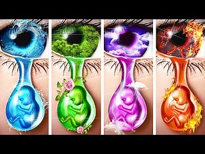 We've adopted four elements! Fire Girl, Water Girl, Air Girl, and Earth Girl!