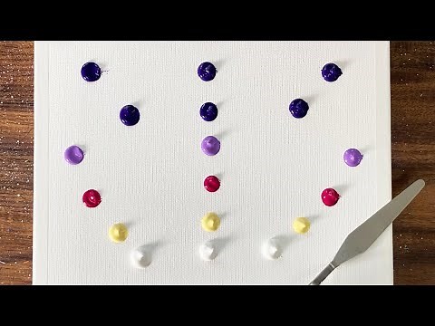 The Night of Meteor | Acrylic painting for beginners | Step by step Acrylic painting | ASMR # 231