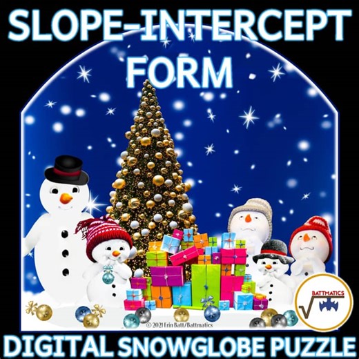 Writing Linear Equations in Slope Intercept Form DIGITAL CHRISTMAS PUZZLE