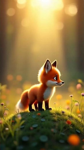Adorable Baby Fox in a Magical Forest | Wholesome Nature Animation