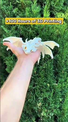 Articulated dragons made with 3D printing 👁️